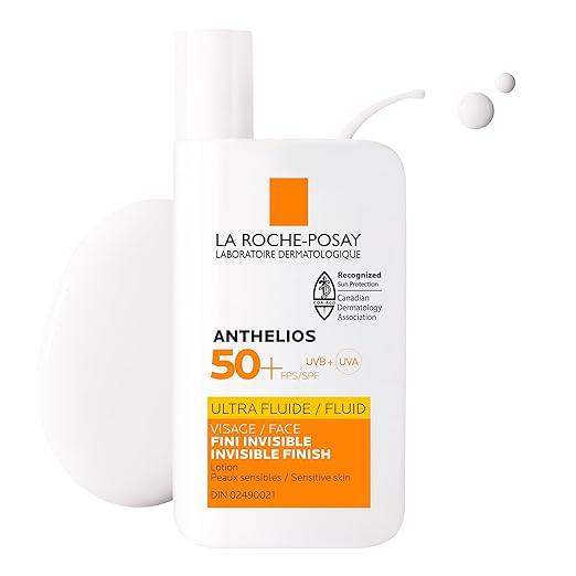 La Roche-Posay Anthelios Face Sunscreen & BUNDLE, Broad Spectrum UVA-UVB Sun Protection for all Skin Types, Lightweight, Non-Greasy Texture, Non-Comedogenic, Water Resistant, Fragrance Free - Which Mark