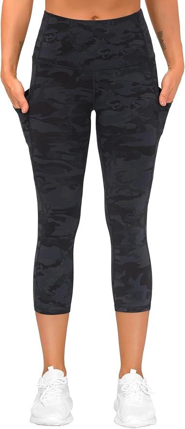 THE GYM PEOPLE Thick High Waist Yoga Pants for Women, Tummy Control Workout Running Yoga Leggings with Pockets - Which Mark