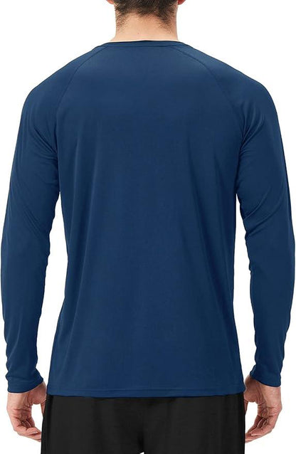 NAVISKIN Men's Sun Protection UPF 50+ UV Outdoor Long Sleeve T-Shirt - Which Mark