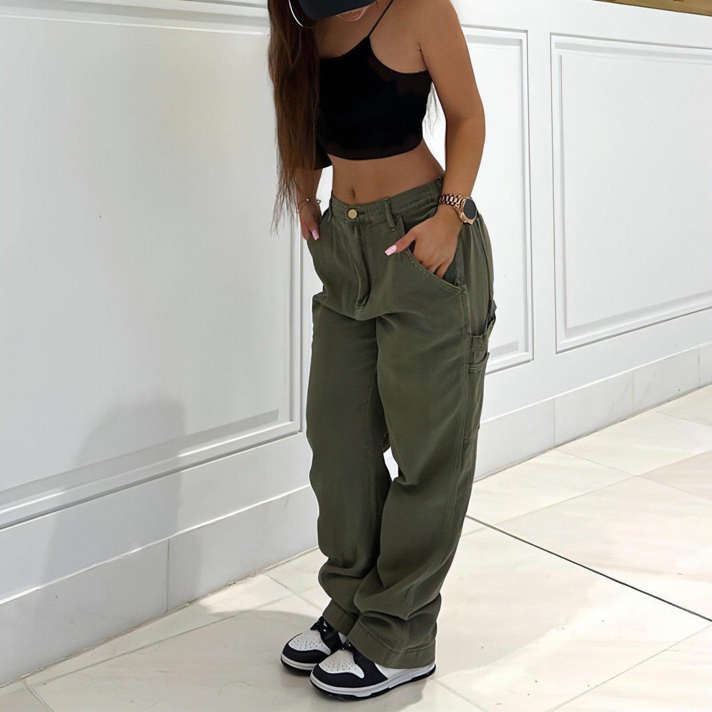 CargoMuse™ – High Waist Straight-Leg Utility Jeans for Women - Which Mark