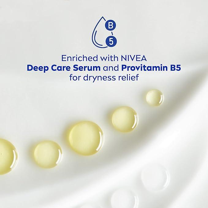 NIVEA Repair and Care Body Lotion for Dry Skin, 72-Hour Moisturizing Lotion for Extra Dry Skin, Fast-Absorbing, Non-Greasy Daily Body Moisturizer With Provitamin B5, 625mL Climate Pledge Friendly - Which Mark