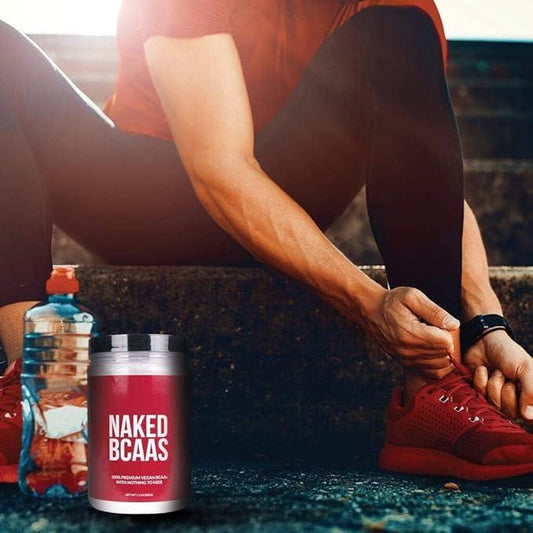 NAKED BCAAs Amino Acids Powder - 100 Servings - Vegan Unflavored Branched Chain Amino Acids 500 grams | 100% Pure 2:1:1 Formula - Instantized All Natural BCAA Powder Supplement to Boost Muscle Growth (Unflavored) - Which Mark