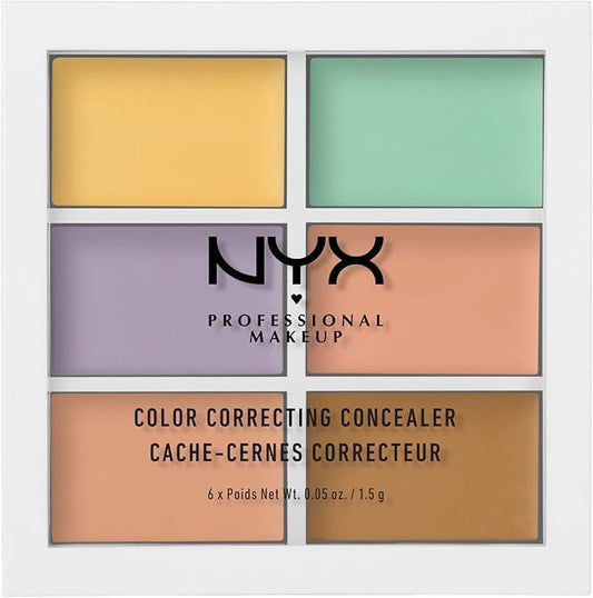 NYX PROFESSIONAL MAKEUP Concealer Color correcting palette, Makeup Palette, Lightweight formula, 9g - Which Mark