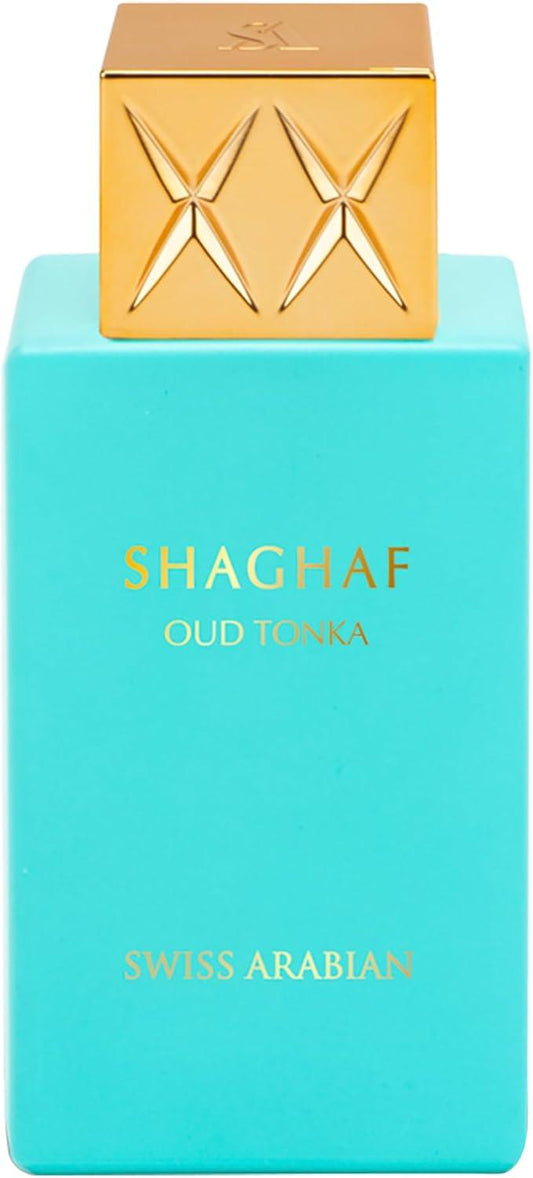 Swiss Arabian Shaghaf Oud Tonka - Vanilla Perfume with Warm Amber Fragrance - Earthy and Woody Allure - Enchanting Fusion of Arabic Perfume - 75 ml - Which Mark