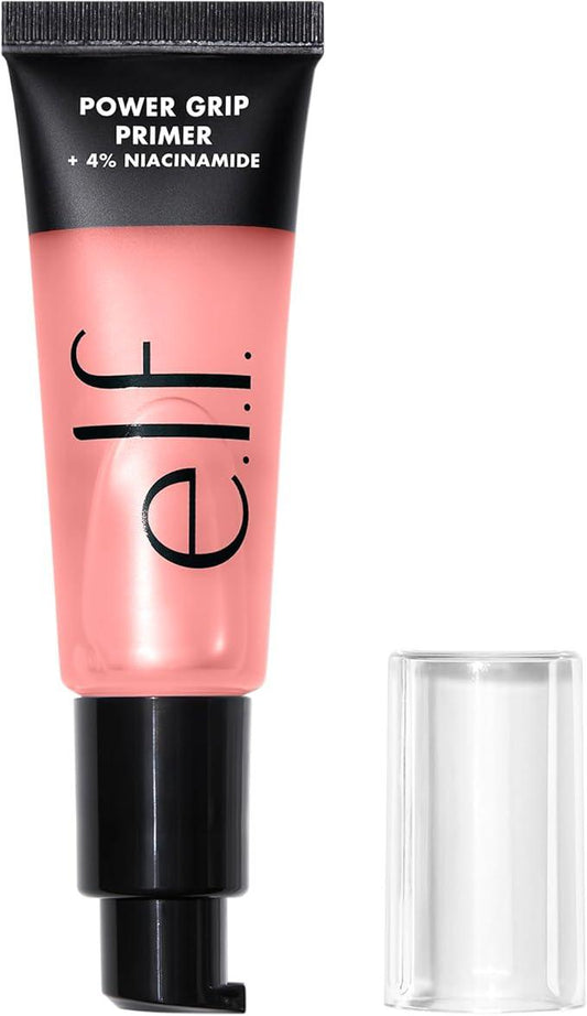 e.l.f. Power Grip Primer + 4% Niacinamide, Gel-Based & Hydrating Face Primer, Evens Skin & Brightens, Grips Makeup, Vegan & Cruelty-Free, 0.811 Fl Oz , Pink - Which Mark