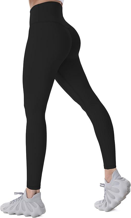 Sunzel Workout Leggings for Women, High Waisted Tummy Control Yoga Pants for Workout Gym Running 28" Inseam - Which Mark