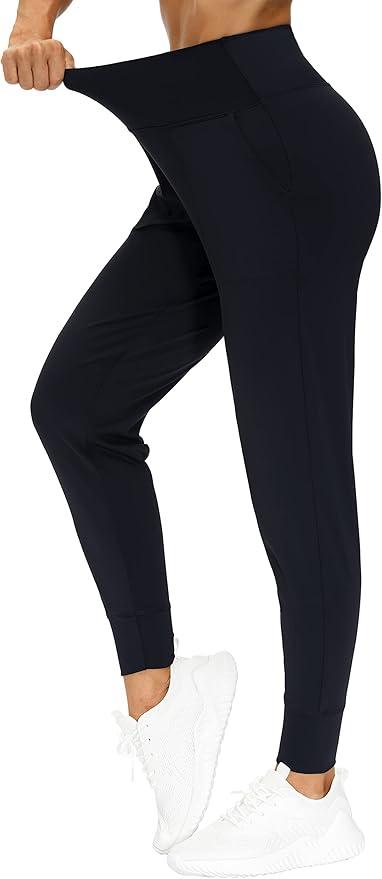 THE GYM PEOPLE Athletic Joggers for Women Sweatpants with Pockets Workout Tapered Lounge Yoga Pants Women's Leggings - Which Mark