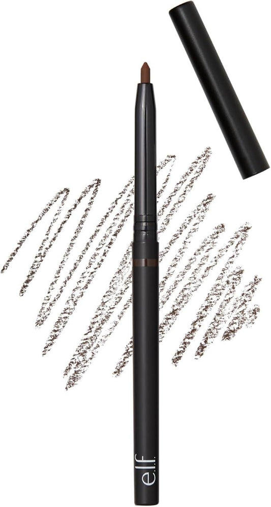e.l.f. No Budge Retractable Eyeliner, Creamy & Ultra-Pigmented, Waterproof, Creates Bold & Defined Lines, Coffee/Cafe, 0.008 Oz (0.23g) - Which Mark