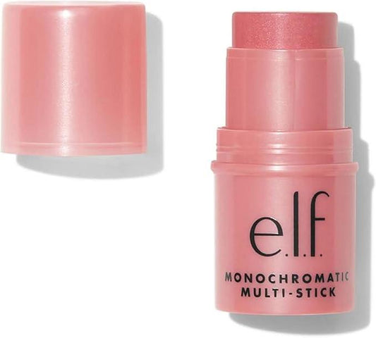 e.l.f. Monochromatic Multi Stick, Luxuriously Creamy & Blendable Color, For Eyes, Lips & Cheeks, Dazzling Peony, 0.17 Oz (5 g) - Which Mark