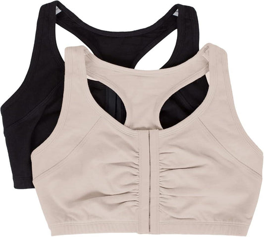 Fruit of the Loom Womens Front Close Racerback Sports Bra - Which Mark