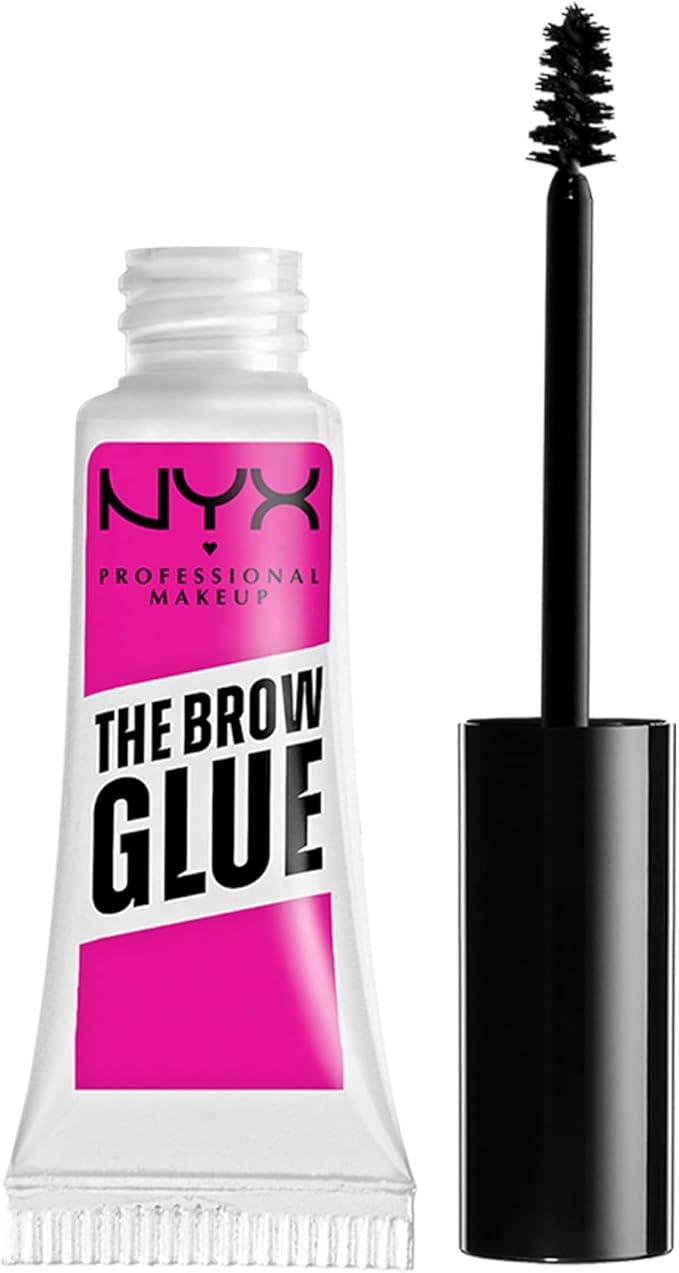 NYX Professional Makeup The Brow Glue, 16H Extreme Hold Eyebrow Gel, Flake-resistant, Non Sticky Formula, Natural Finish, LImitless Brow Looks, Clear, 0.18oz / 5g - Which Mark