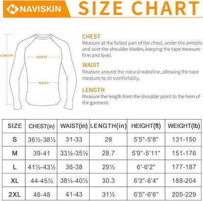 NAVISKIN Men's Sun Protection UPF 50+ UV Outdoor Long Sleeve T-Shirt - Which Mark