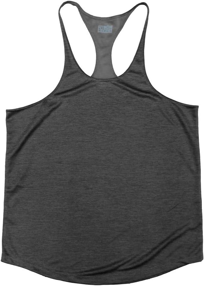 Muscle Cmdr Men's Bodybuilding Stringer Tank Tops Y-Back Gym Fitness T-Shirts 1 or 3 Pack - Which Mark