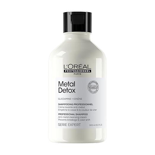 L'Oréal Professionnel Metal Detox Sulfate-Free Shampoo for Color Treated Hair, Damaged Hair & Breakage, Anti-Metal, Serie Expert, Cleansing, Smoothing, Strengthening, Rich & Creamy Texture - Which Mark