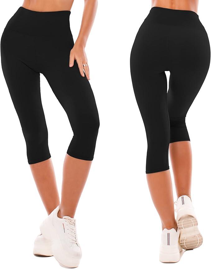 SINOPHANT High Waisted Leggings for Women - Full Length & Capri Buttery Soft Yoga Pants for Workout Athletic - Which Mark