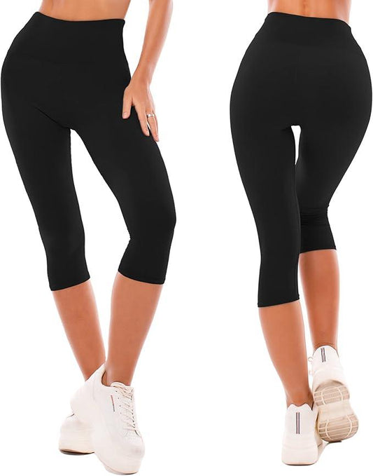 SINOPHANT High Waisted Leggings for Women - Full Length & Capri Buttery Soft Yoga Pants for Workout Athletic - Which Mark