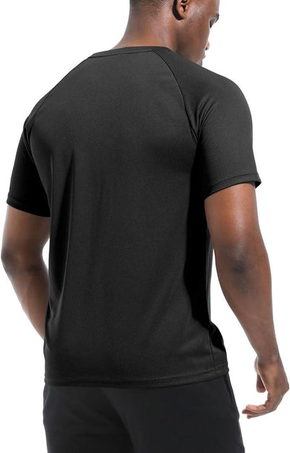 Boyzn 1, 3 or 5 Pack Men's Workout Running Shirts, Dry Fit Moisture Wicking T-Shirts, Sports Gym Athletic Short Sleeve Shirts - Which Mark