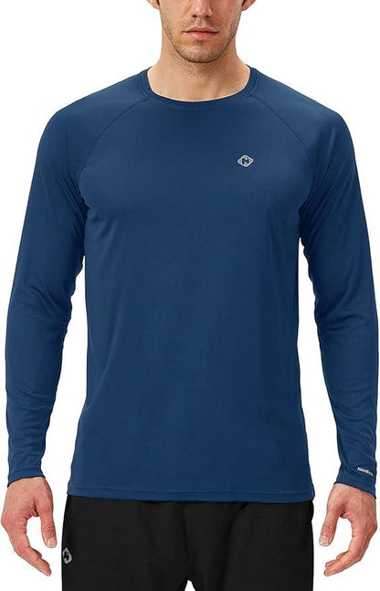 NAVISKIN Men's Sun Protection UPF 50+ UV Outdoor Long Sleeve T-Shirt - Which Mark