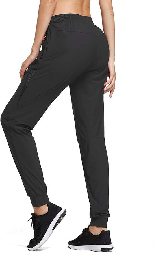 baleaf Joggers for Women Hiking Jogging Pants Track Sweatpants Scrubs Pants for Women with Zipper Pockets - Which Mark