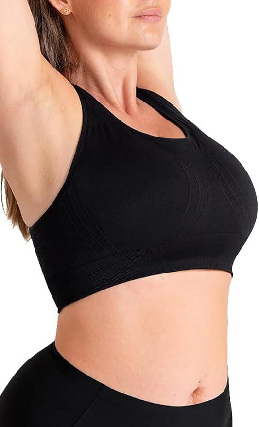 SHAPERMINT Sports Bras for Women - Sports Bra - Womens Workout Tops - Wireless Bra - Which Mark