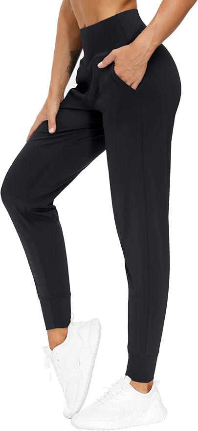 THE GYM PEOPLE Athletic Joggers for Women Sweatpants with Pockets Workout Tapered Lounge Yoga Pants Women's Leggings - Which Mark