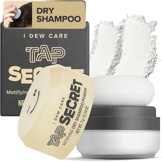I DEW CARE Tap Secret | Mattifying Dry Shampoo Powder | Root Boosting Powder, Black Ginseng, Biotin | Vegan, Gluten-free, For Fuller Looking Hair - Which Mark