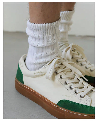 Men's Retro Distressed Shoes Japanese Broken Summer Canvas Shoe - Which Mark