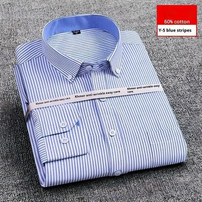 Men's Purified Cotton Long Sleeve DressShirt Anti-wrinkle Heartless - Which Mark