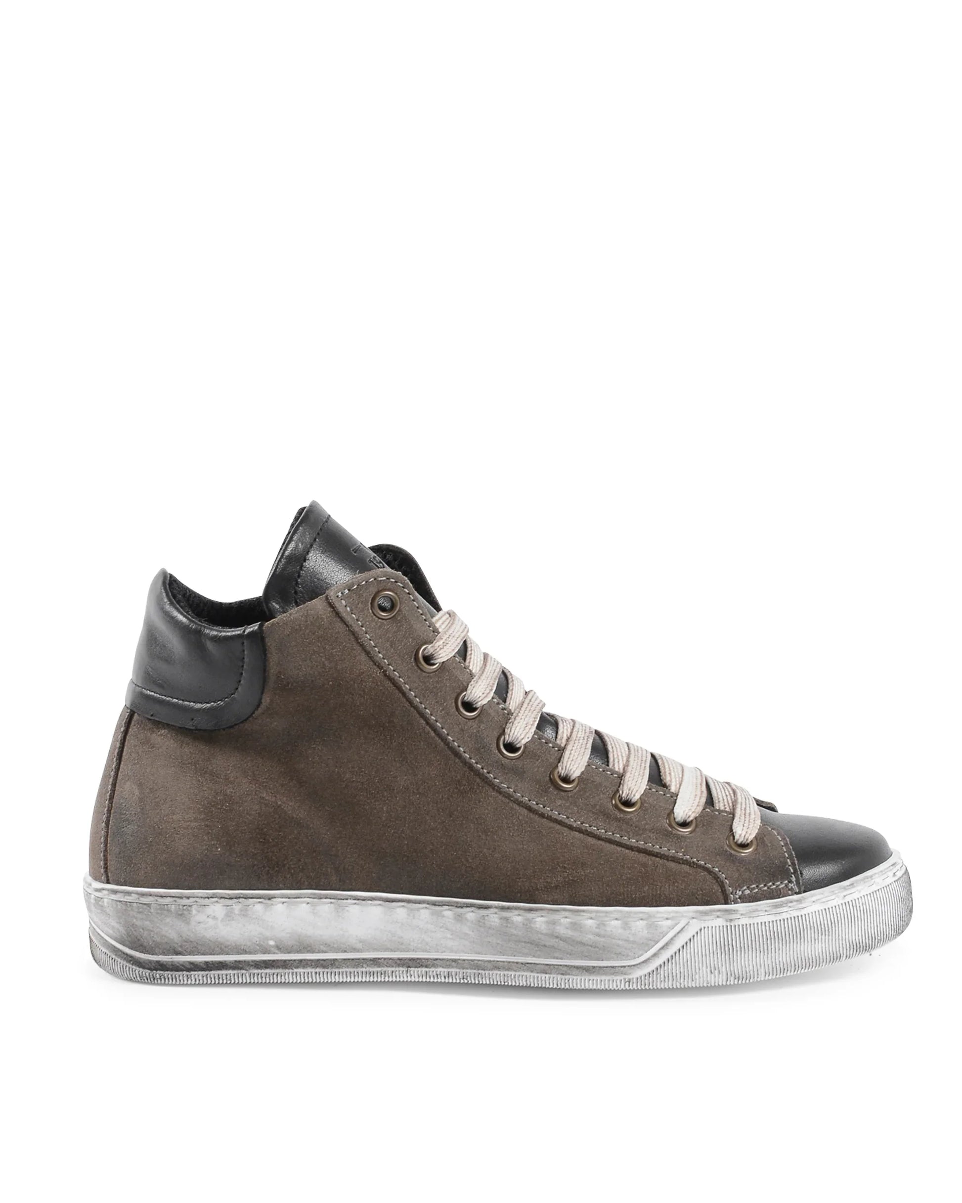 19V69 Italia Womens Sneaker Taupe Black 717 CAM TAUPE PELLE NERO - Which Mark