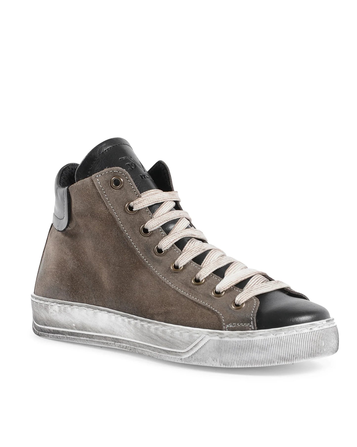 19V69 Italia Womens Sneaker Taupe Black 717 CAM TAUPE PELLE NERO - Which Mark