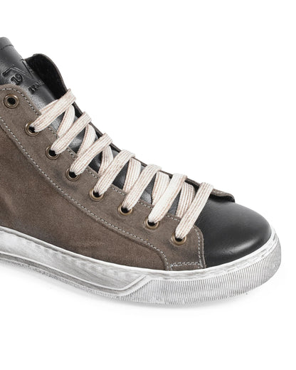 19V69 Italia Womens Sneaker Taupe Black 717 CAM TAUPE PELLE NERO - Which Mark