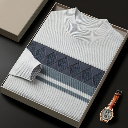 Winter Men's Round Neck Warm Sweater - Which Mark