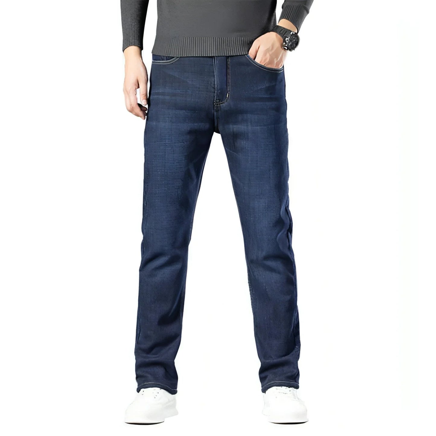 UrbanEase™ Fleece Lined Padded Warm Keeping Jeans For Men - Which Mark