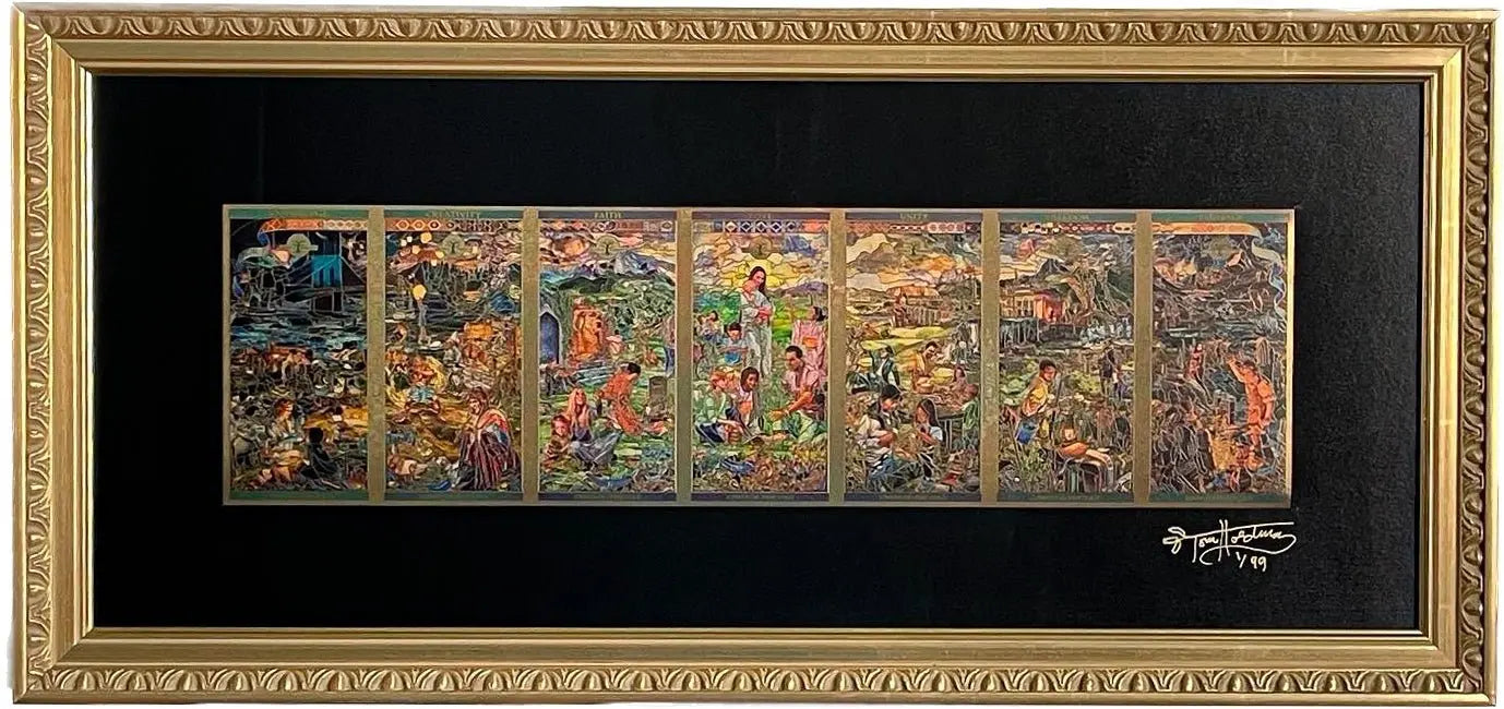 7 Pillars of Humanity Signed Gold Framed Set (#2 of 99) - Which Mark