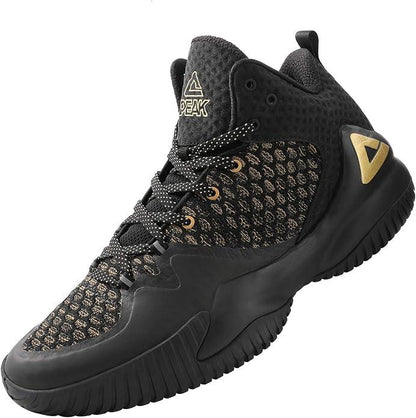 PEAK High Top Mens Basketball Shoes Lou Williams Streetball Master Breathable Non Slip Outdoor Sneakers Cushioning Workout Shoes for Fitness - Which Mark
