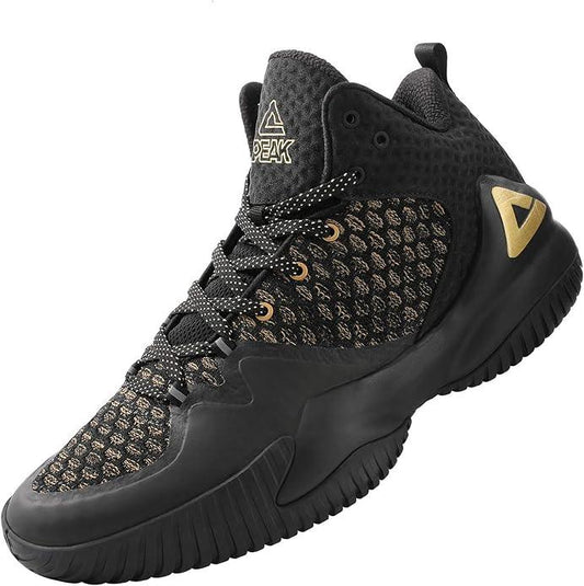 PEAK High Top Mens Basketball Shoes Lou Williams Streetball Master Breathable Non Slip Outdoor Sneakers Cushioning Workout Shoes for Fitness - Which Mark