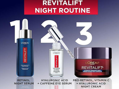 L’Oréal Paris Night Retinol Serum for Face, Revitalift Triple Power LZR, With 0.3% Pure Retinol, Moisturizes Skin and Eliminates Look of Deep Wrinkles, Skincare, 30 ml Climate Pledge Friendly - Which Mark