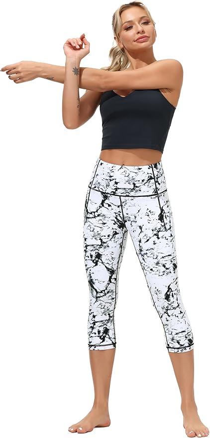Dragon Fit High Waisted Leggings for Women Tummy Control Workout Running Yoga Pants with Pockets - Which Mark