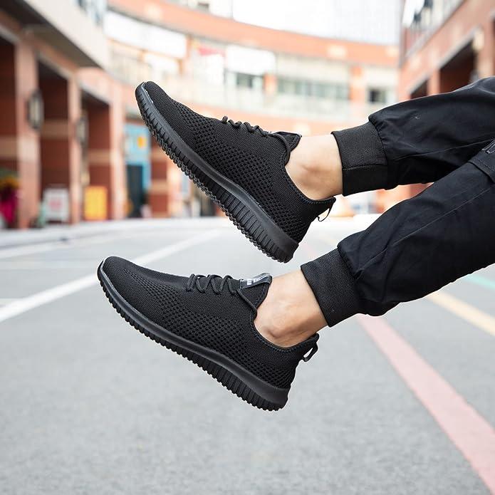 VAMJAM Men's Running Shoes Ultra Lightweight Breathable Walking Shoes Non Slip Athletic Fashion Sneakers Mesh Workout Casual Sports Shoes - Which Mark