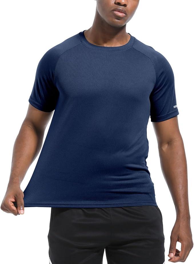 Boyzn 1, 3 or 5 Pack Men's Workout Running Shirts, Dry Fit Moisture Wicking T-Shirts, Sports Gym Athletic Short Sleeve Shirts - Which Mark