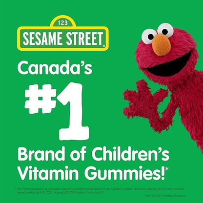 Sesame Street Daily Sunshine Vitamin D3 Kids Gummy by Webber Naturals, 180 Gummies, 600 IU of Vitamin D Per Gummy, For Children Age 3 and Up - Which Mark