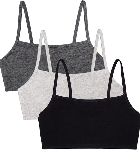 Fruit of the Loom Womens Spaghetti Strap Cotton Sports Bra - Which Mark