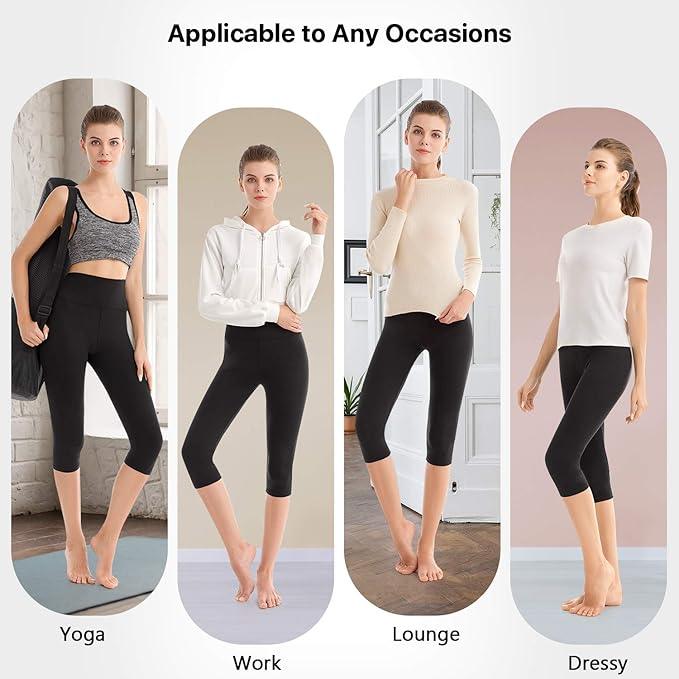 SINOPHANT High Waisted Leggings for Women - Full Length & Capri Buttery Soft Yoga Pants for Workout Athletic - Which Mark