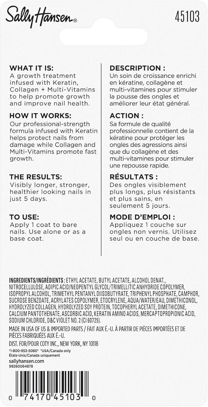 Sally Hansen - Nailgrowth Miracle® Growth Treatment, promotes nail growth without brittleness, protects against splitting, cracking and tearing - Which Mark