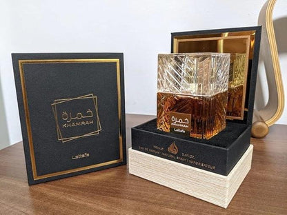 Lattafa Khamrah for Unisex Eau de Parfum Spray, 3.4 Ounce - Which Mark