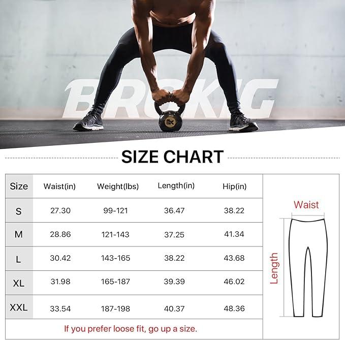BROKIG Mens Lightweight Gym Jogger Pants,Men's Workout Sweatpants with Zip Pocket - Which Mark