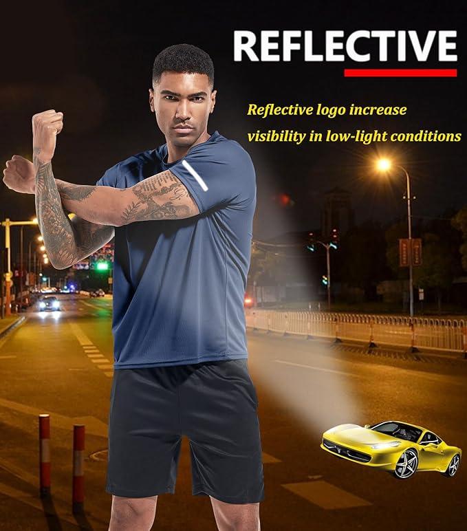 Boyzn 1, 3 or 5 Pack Men's Workout Running Shirts, Dry Fit Moisture Wicking T-Shirts, Sports Gym Athletic Short Sleeve Shirts - Which Mark