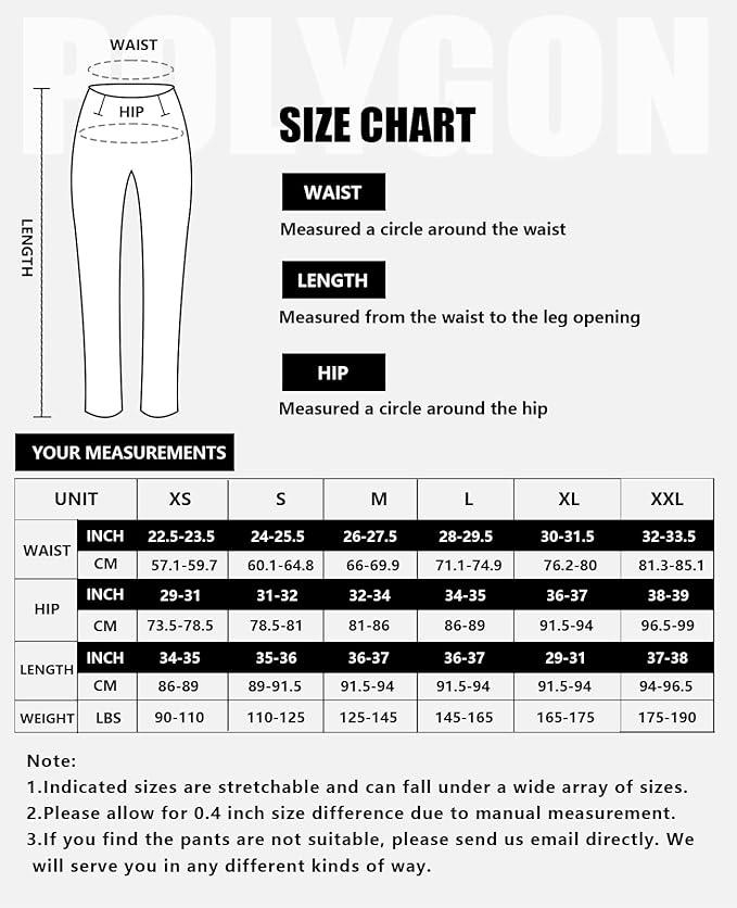 Polygon Yoga Pants for Women, High Waisted Leggings with Pockets, Tummy Control Non See Through Workout Pants - Which Mark
