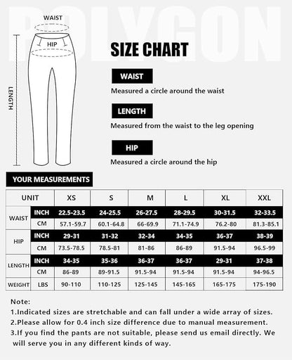 Polygon Yoga Pants for Women, High Waisted Leggings with Pockets, Tummy Control Non See Through Workout Pants - Which Mark