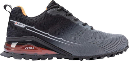 Kricely Men's Trail Running Shoes Walking Sneakers for Hiking Tennis Cross Training Mens Outdoor Fashion Snearker Casual Workout Footwear - Which Mark